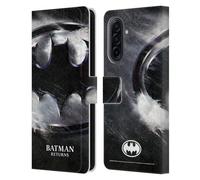 Head Case Designs Officially Licensed Batman Returns Oversized Logo Key Art Leather Wallet Case Compatible With Samsung Galaxy A17 4G / 5G