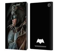 Head Case Designs Officially Licensed Batman V Superman: Dawn of Justice Batman Graphics Leather Wallet Case Compatible With Amazon Fire Max 11 2023