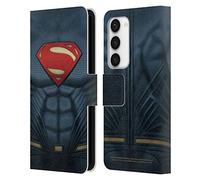 Head Case Designs Officially Licensed Batman V Superman: Dawn of Justice Superman Costume Graphics Leather Wallet Case Compatible With Samsung Galaxy S23 5G
