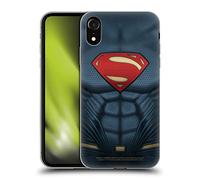 Head Case Designs Officially Licensed Batman V Superman: Dawn of Justice Superman Costume Graphics Soft Gel Case [Military Grade Protection] Compatible With Apple iPhone XR