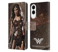 Head Case Designs Officially Licensed Batman V Superman: Dawn of Justice Wonder Woman Graphics Leather Wallet Case Compatible With Samsung Galaxy S25 Edge