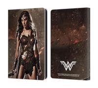 Head Case Designs Officially Licensed Batman V Superman: Dawn of Justice Wonder Woman Graphics Leather Wallet Case Compatible With Amazon Kindle Paperwhite 6