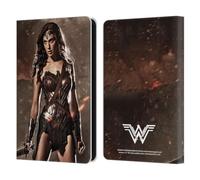 Head Case Designs Officially Licensed Batman V Superman: Dawn of Justice Wonder Woman Graphics Leather Wallet Case Compatible With Amazon Kindle 11th Gen (2024)