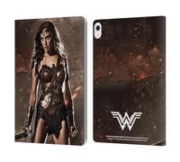 Head Case Designs Officially Licensed Batman V Superman: Dawn of Justice Wonder Woman Graphics Leather Wallet Case Compatible With Apple iPad Air 13 2024/2025