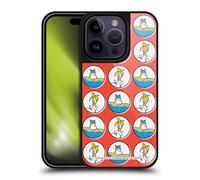 Head Case Designs Officially Licensed Beano Red Circles Bananaman Patterns Gel Armour Case [Military Grade Protection] Compatible With Apple iPhone 14 Pro