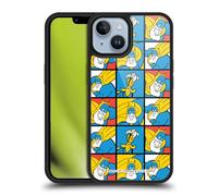 Head Case Designs Officially Licensed Beano Squares Bananaman Patterns Gel Armour Case [Military Grade Protection] Compatible With Apple iPhone 14