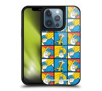 Head Case Designs Officially Licensed Beano Squares Bananaman Patterns Gel Armour Case [Military Grade Protection] Compatible With Apple iPhone 13 Pro