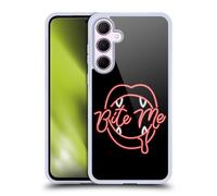 Head Case Designs Officially Licensed Bebe Rexha Neon Bite Me Key Art Gel Case [Military Grade Protection] Compatible With Samsung Galaxy A35 5G