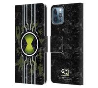 Head Case Designs Officially Licensed Ben 10: Alien Force Omnitrix Graphics Leather Wallet Case Compatible With Apple iPhone 12 / iPhone 12 Pro