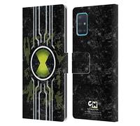 Head Case Designs Officially Licensed Ben 10: Alien Force Omnitrix Graphics Leather Wallet Case Compatible With Samsung Galaxy A51 (2019)
