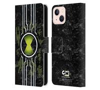 Head Case Designs Officially Licensed Ben 10: Alien Force Omnitrix Graphics Leather Wallet Case Compatible With Apple iPhone 13