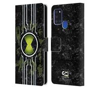 Head Case Designs Officially Licensed Ben 10: Alien Force Omnitrix Graphics Leather Wallet Case Compatible With Samsung Galaxy A21s (2020)