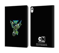 Head Case Designs Officially Licensed Ben 10: Animated Series Alien Graphics Leather Wallet Case Compatible With Apple iPad Air 13 2024/2025