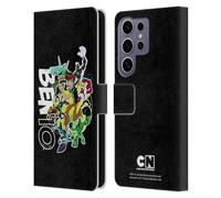 Head Case Designs Officially Licensed Ben 10: Omniverse Character Art Graphics Leather Wallet Case Compatible with Samsung Galaxy S25 Ultra