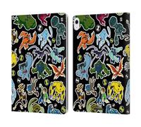 Head Case Designs Officially Licensed Ben 10: Ultimate Alien Alien Pattern Graphics Leather Wallet Case Compatible With Apple iPad Air 13 2024/2025