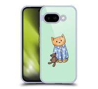 Head Case Designs Officially Licensed Beth Wilson Bedtime Pyjama Doodle Cats 2 Gel Case [Military Grade Protection] Compatible With Google Pixel 9A