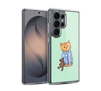 Head Case Designs Officially Licensed Beth Wilson Bedtime Pyjama Doodle Cats 2 Gel Case [Military Grade Protection] Compatible with Samsung Galaxy S26 Ultra and Compatible with MagSafe