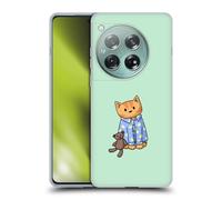 Head Case Designs Officially Licensed Beth Wilson Bedtime Pyjama Doodle Cats 2 Gel Case [Military Grade Protection] Compatible With OnePlus 12