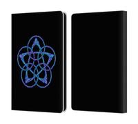 Head Case Designs Officially Licensed Beth Wilson Blue & Purple Circles Celtic Knot Stars Leather Wallet Case Compatible With Amazon Kindle Paperwhite 6