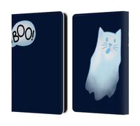 Head Case Designs Officially Licensed Beth Wilson Boo Halloween Ghost Doodle Cats 2 Leather Wallet Case Compatible With Amazon Kindle 11th Gen 6in 2022
