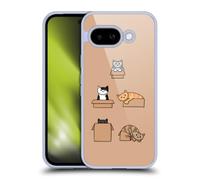 Head Case Designs Officially Licensed Beth Wilson Boxes Doodle Cats 2 Gel Case [Military Grade Protection] Compatible With Google Pixel 9A
