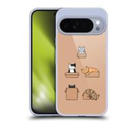 Head Case Designs Officially Licensed Beth Wilson Boxes Doodle Cats 2 Gel Case [Military Grade Protection] Compatible with Google Pixel 10 Pro XL and Compatible with MagSafe