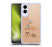 Head Case Designs Officially Licensed Beth Wilson Boxes Doodle Cats 2 Gel Case [Military Grade Protection] Compatible With Samsung Galaxy S25 Edge