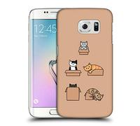 Head Case Designs Officially Licensed Beth WIlson Boxes Doodle Cats 2 Hard Back Case Compatible With Samsung Galaxy S6 edge