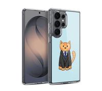 Head Case Designs Officially Licensed Beth Wilson Business Suit Doodle Cats 2 Gel Case [Military Grade Protection] Compatible with Samsung Galaxy S26 Ultra and Compatible with MagSafe