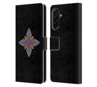 Head Case Designs Officially Licensed Beth Wilson Four Pointed Colourful Celtic Knot Stars Leather Wallet Case Compatible With Samsung Galaxy A36 5G
