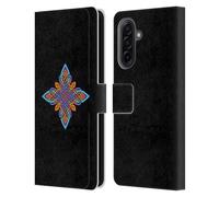 Head Case Designs Officially Licensed Beth Wilson Four Pointed Colourful Celtic Knot Stars Leather Wallet Case Compatible With Samsung Galaxy A17 4G / 5G
