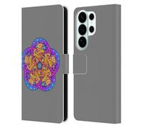Head Case Designs Officially Licensed Beth Wilson Ginger Celtic Knot Doodle Cats 2 Leather Wallet Case Compatible With Samsung Galaxy S26 Ultra