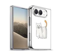 Head Case Designs Officially Licensed Beth Wilson Halloween Ghost Doodle Cats 2 Gel Case [Military Grade Protection] Compatible with Apple iPhone Duo and Compatible with MagSafe