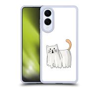 Head Case Designs Officially Licensed Beth Wilson Halloween Ghost Doodle Cats 2 Gel Case [Military Grade Protection] Compatible With Samsung Galaxy S25 Edge