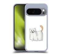 Head Case Designs Officially Licensed Beth Wilson Halloween Ghost Doodle Cats 2 Gel Case [Military Grade Protection] Compatible with Google Pixel 10 and Compatible with MagSafe