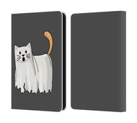 Head Case Designs Officially Licensed Beth Wilson Halloween Ghost Doodle Cats 2 Leather Wallet Case Compatible With Amazon Kindle 11th Gen 6in 2022