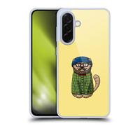 Head Case Designs Officially Licensed Beth Wilson Hipster Beard Doodlecats Gel Case [Military Grade Protection] Compatible With Samsung Galaxy A36 5G