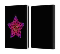 Head Case Designs Officially Licensed Beth Wilson Hot Pink Celtic Knot Stars Leather Wallet Case Compatible With Amazon Kindle Paperwhite 6