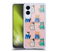 Head Case Designs Officially Licensed Beth Wilson Professionals Doodle Cats 2 Gel Case [Military Grade Protection] Compatible With Samsung Galaxy S25 Edge