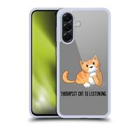 Head Case Designs Officially Licensed Beth Wilson Therapist Doodle Cats 2 Gel Case [Military Grade Protection] Compatible With Samsung Galaxy A56 5G
