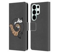 Head Case Designs Officially Licensed Beth Wilson Three Triskelion Doodle Cats 2 Leather Wallet Case Compatible With Samsung Galaxy S26 Ultra