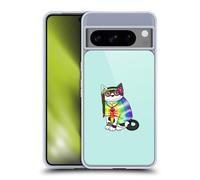 Head Case Designs Officially Licensed Beth Wilson Tie Dye Hippy Doodlecats Gel Case [Military Grade Protection] Compatible With Google Pixel 8 Pro