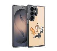 Head Case Designs Officially Licensed Beth Wilson Washing Time Doodle Cats 2 Gel Case [Military Grade Protection] Compatible with Samsung Galaxy S26 Ultra and Compatible with MagSafe