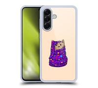 Head Case Designs Officially Licensed Beth Wilson Wrapped Up Blanket Doodlecats Gel Case [Military Grade Protection] Compatible With Samsung Galaxy A56 5G
