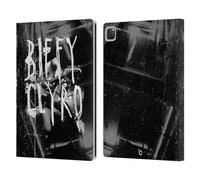 Head Case Designs Officially Licensed Biffy Clyro Black White Graphics Leather Wallet Case Compatible With Apple iPad Pro 12.9 2020/2021/2022