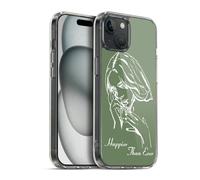 Head Case Designs Officially Licensed Billie Eilish Album Stencil Green Happier Than Ever Gel Case [Military Grade Protection] Compatible with Apple iPhone 15 Plus and Compatible with MagSafe