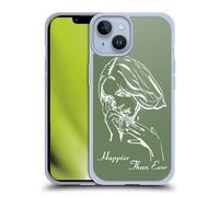 Head Case Designs Officially Licensed Billie Eilish Album Stencil Green Happier Than Ever Gel Case [Military Grade Protection] Compatible with Apple iPhone 14 and Compatible with MagSafe
