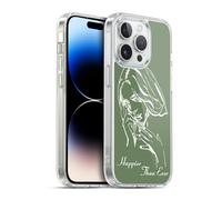 Head Case Designs Officially Licensed Billie Eilish Album Stencil Green Happier Than Ever Gel Case [Military Grade Protection] Compatible with Apple iPhone 14 Pro and Compatible with MagSafe