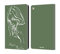 Head Case Designs Officially Licensed Billie Eilish Album Stencil Green Happier Than Ever Leather Wallet Case Compatible With Apple iPad Air 2 (2014)