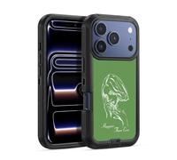 Head Case Designs Officially Licensed Billie Eilish Album Stencil Green Happier Than Ever Ultra-Armoured Shockproof Case [Military Grade Protection] Compatible With Apple iPhone 17 Pro